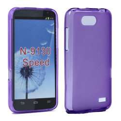 ZTE Speed Boost Mobile TPU Gel Soft Case (Purple)